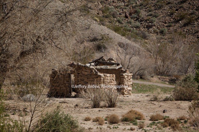 abandoned stone house